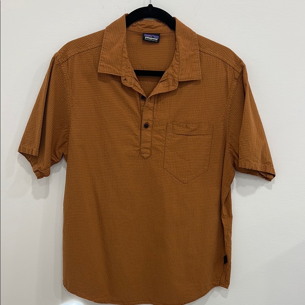 Patagonia Men's Tan Casual Button Down Shirt
